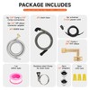 Roastove Universal Dishwasher Installation Kit,6 Ft Stainless Steel Dishwasher Hose,Burst