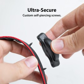 TagVault™ AirTag Strap Compact (2 Pack) - The Secure & Minimal AirTag Strap Mount | Waterproof & Discreet | for Backpacks, Bags, Camera Straps & More | Elevation Lab