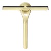 HomDSim Stainless Steel Shower Squeegees All-Purpose Mirror/Window/Glass Wiper Scraper Golden