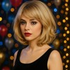 Short Natural Soft Face Wig for Women - Gold