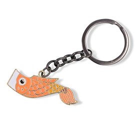 Fish Keychain | Orange Koi Pond Fish Charm Keychain