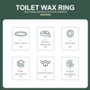 OSALADI Toilet Bowl Seal Bathroom Toilet Bowl Gasket Material Easy