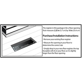 Decor Grates PL210-OB 2-Inch by 10-Inch Plastic Floor Register, Oak Brown