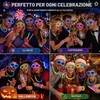 SilverChry 233 pezzi Fluo Party Kit, 100 Braccialetti Luminosi Fluorescenti,