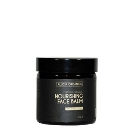 Alucia Organics Certified Organic Nourishing Face Balm Fragrance Free 50g - Pure, Natural, Cruelty Free, with Argan and Rosehip Oils, Scent Free for Sensitive Skin, to Moisturise Ageing Skin