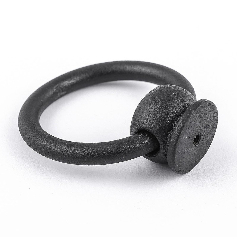 Renovators Supply Manufacturing Cabinet Handles 2 in. Black Wrought Iron