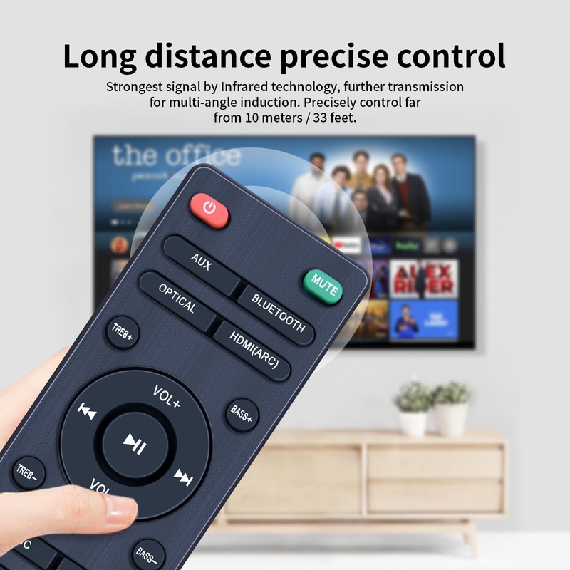 New Replacement Remote Control for Pheanoo Sound Bar Speaker Home
