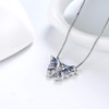 Aurora Tears Butterfly Necklace Earrings Rings Birthstone Jewellery Set Pendant