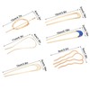 10Pcs French Twist Hair Pin, Metal U Shaped Hairpin, Non
