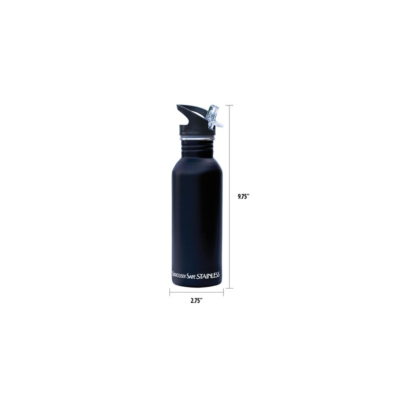 New Wave Enviro Tinted Stainless Steel Water Bottle, 600mL Capacity,