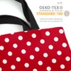 VOID Christmas Red White Polka Dots Bag 33 x 33