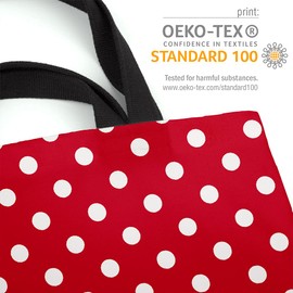 VOID Christmas Red White Polka Dots Bag 33 x 33 x 14 cm 15 L Shopping Bag, multicoloured, Casual