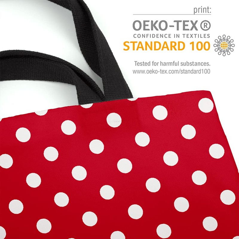 VOID Christmas Red White Polka Dots Bag 33 x 33