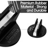 DEDC Universal Aluminum Grooved Magnetic Jack Pad Black 1 Pc,