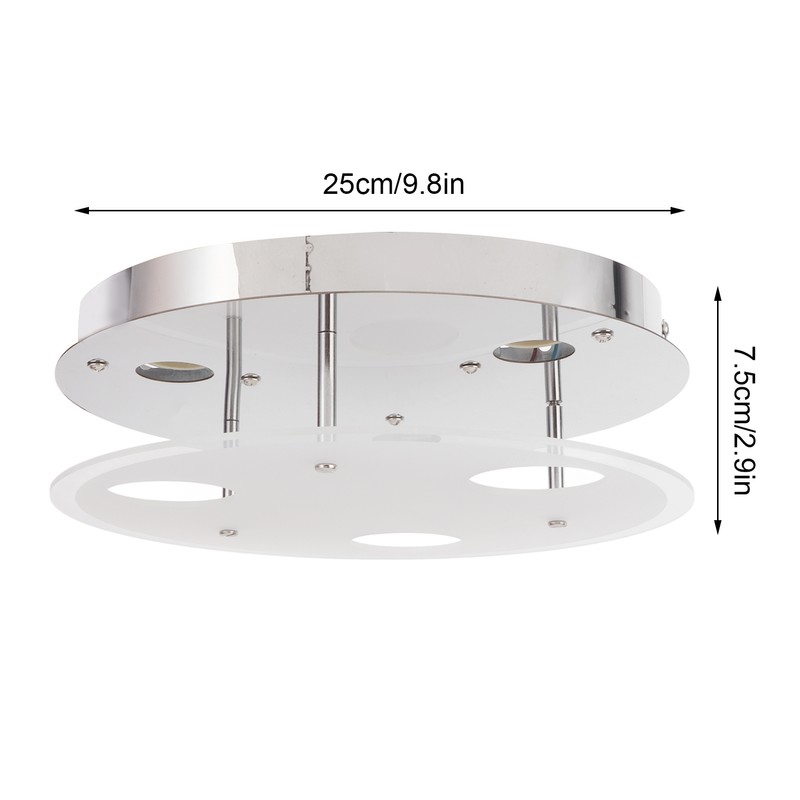 Ceiling Light Modern GU10 Bulb Socket Round Flush Mount Ceiling