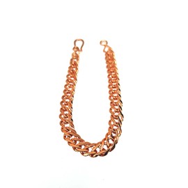 SHINDE EXPORTS pure copper large solid heavy chain link bracelet for men women, big, Copper, no gemstone