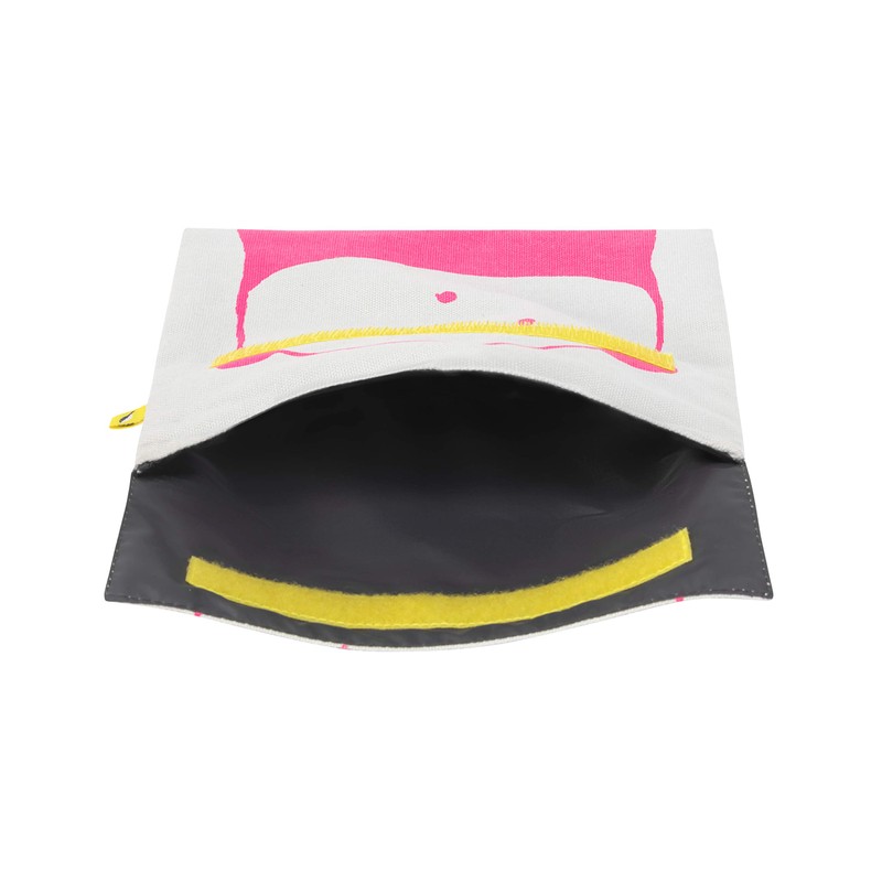 Fluf Flip Snack Sack - Panda Pink