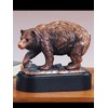 Walking Bear Statue - Bronze