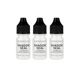 Kleancolor Shadow Seal – Waterproof Liquid Converter for Eyeshadow & Pigments, 0.4 Fl Oz, Clear (Pack of 3)