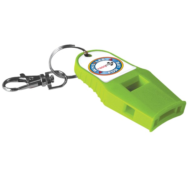 Whistle for Life by resqme Neon Green, Loud Powerful Rescue
