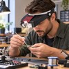 Head-Mounted Magnifier with LED Light – 1.5X, 3X, 8.5X &