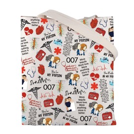 BNQL Greys Tote Bag Hospital Doctor Anatomy Merchandise Greys TV Show Gift Anatomy Doctor Gifts You’re My Person Shopping Bag