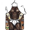 Grembiule da cucina umoristico uomo sexy slip Muscle Black Macho