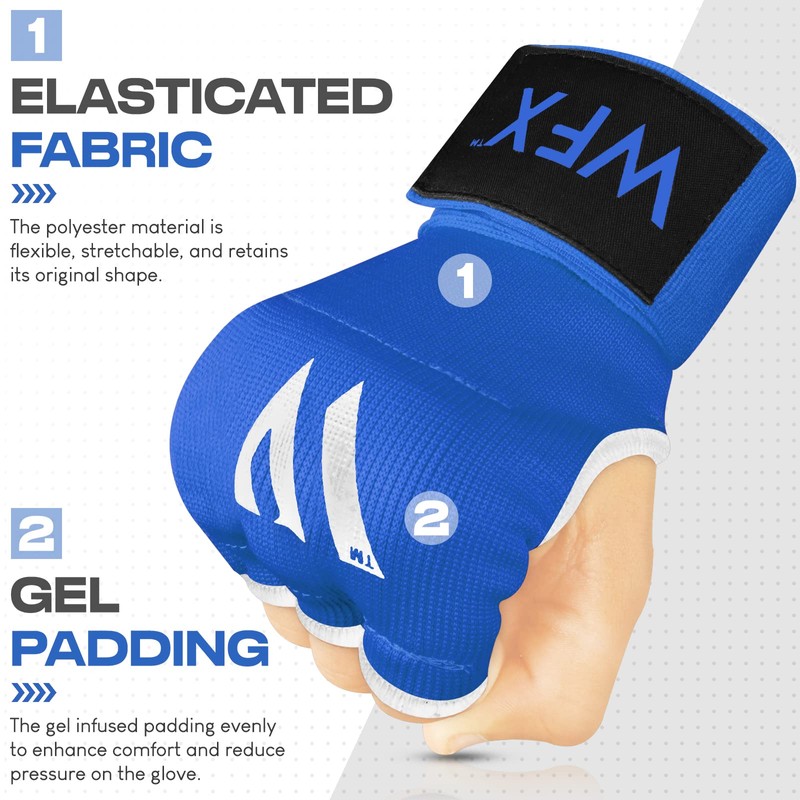 Boxing Hand Wraps Punch Bag Men Women Gel Inner Gloves