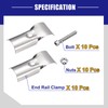 sourcing map Structural Pipe Connector Joint Pipe Clamps 180 Degree