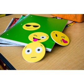 Post-it Printed Notes, 2 Pads/Pack, 30 Sheets/Pad, 3x3 in, Emoji designs, 4 alternating faces (BC-2030-EMOJI) , Yellow
