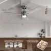VAGIZM Ceiling Fan 52'' with Light: Modern Remote Control Fans
