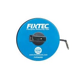 FIXTEC Measure with Ease and Accuracy Fiberglass Measuring Tape 50m*12.5mm Long Fiberglass Measuring Tape, Gauge Measure Ruler Tools for DIY or Building Requirements Surveyors and Engineers Site