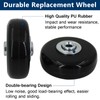 AcbbMNS 4 Pcs Luggage Suitcase Replacement Wheels 50mm x 18mm,