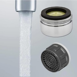 Male Compatible Moen Faucet Aerator 3919 Threaded Cascade 2.2 GPM Replacement Chrome & Brushed Nickel 3919BN (Chrome)