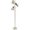 Boston Harbor TL-TREE-134 Three Lights Tree Lamp, 65", Satin Nickel