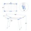 YUBELLES Clothes Drying Rack, Gullwing Laundry Rack, Collapsible, Space-Saving Laundry