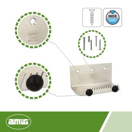 Amig Foot pedal for door push stainless steel 18/8, Metal, 121 x 81 x 3 mm