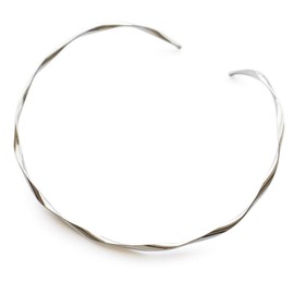 JewelVOX Choker Necklace, Women's, Surgical Stainless Steel, Metal, Hypoallergenic, Wave, Adult, No Gemstone