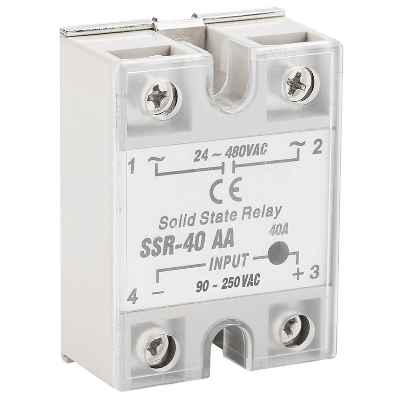 SSr 40AA 40A Solid State Relay Module AC-AC Input AC