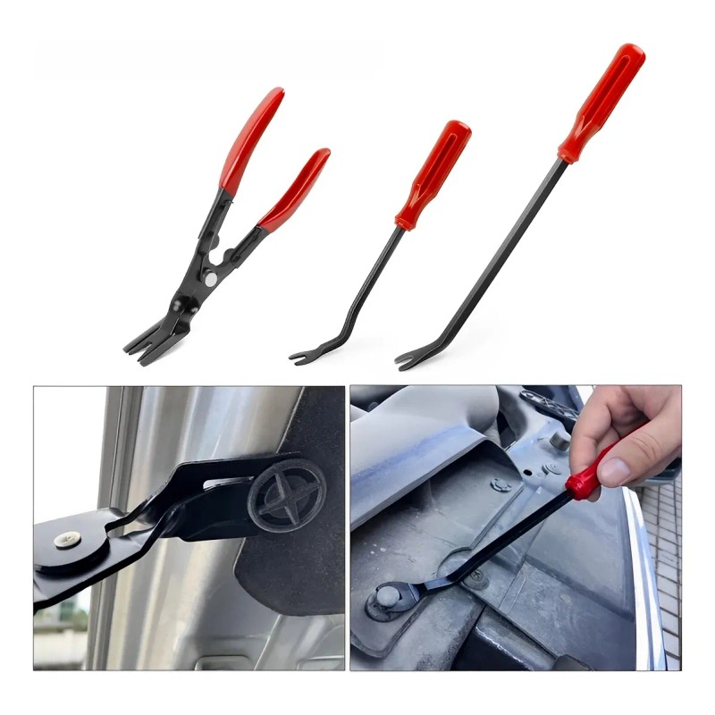 Kit Herramientas Desmontaje Molduras Auto Faros Estereo 19pz