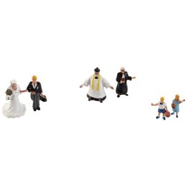 Noch 15860 Wedding Party & Pastor 6/ H0 Scale Figures