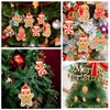 Elionless 12 x Traditional Gingerbread Man Christmas Tree Ornaments Pendant