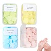 GXGM 4 Kartons seifenblätter für unterwegs,Soap mit Kunststoffbox,Tragbare Papier-Seife, Boxen,für