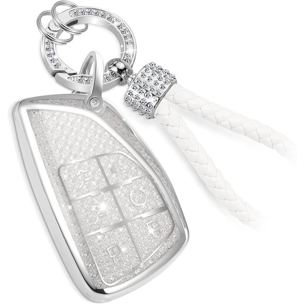 Coverforkey for Buick Key Fob Cover with Fashion Braided Keychain,