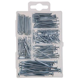HILLMAN FASTENER 130207 Kit Wire Nails and Brads, Silver, 266 Piece