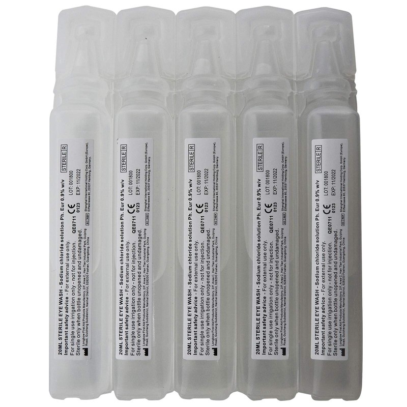 Qualicare Sterile Sodium Chloride First Aid Eyecare Eye Wash Solution