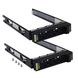 Heretom 2.5 Inch HDD Hard Drive Cage for Fujitsu Primergy RX2530/RX2540 M1-M5 Server, SATA/SAS Interface, with Screws (2.5 inch, 2pc)