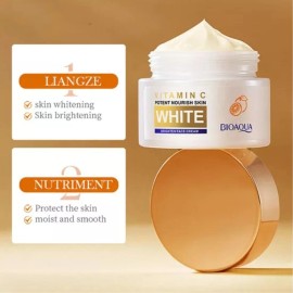 Crema Facial Blanqueadora Vitamina C Despigmentante Bioaqua Momento De Aplicacin Danoche Tipo De Piel Seca                                            