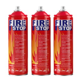 AmzBoom 3-Pack Fire Extinguisher for Home, Kitchen, Car, Boat - ABCK Class Extinguisher with Mounting Bracket - Compact & Portable for Emergency Use.