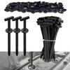 100pcs Universal Nylon Cable Buckles, Cable Buckle, Self-Locking Car Ties,